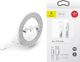 Kabel USB Baseus Kabel Baseus iPhone Lightning - USB 1m 2A tough series biały uniwersalny 3
