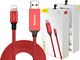 Kabel USB Baseus Baseus kabel Lightning - USB 2A 5m iPhone 6 7 8 X XS XR red uniwersalny 1