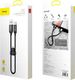 Kabel USB Baseus Baseus kabel 2w1 u-shaped USB-C Lightning 2.4A czarny uniwersalny 9