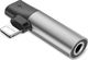 Adapter USB Baseus L43 Lightning - Jack 3.5mm + Lightning Srebrny  (BRA007005) 2