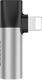 Adapter USB Baseus L43 Lightning - Jack 3.5mm + Lightning Srebrny  (BRA007005) 4