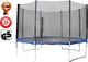 Trampolina ogrodowa LEX Trampolina ogrodowa z siatką zewnętrzną 400cm czarna 1