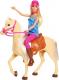Lalka Barbie Mattel  z koniem (FXH13) 1