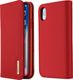 Dux Ducis Wish skórzane etui pokrowiec ze skóry naturalnej iPhone XS / X czerwony uniwersalny 1