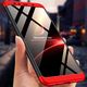 Hurtel 360 Protection etui na całą obudowę przód + tył Samsung Galaxy A7 2018 A750 czarno-czerwony uniwersalny 3