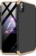 Hurtel 360 Protection etui na całą obudowę przód + tył iPhone XR czarno-złoty uniwersalny 1