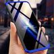 Hurtel 360 Protection etui na całą obudowę przód + tył iPhone XR czarno-niebieski uniwersalny 5