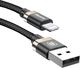 Kabel USB Baseus Golden Belt wytrzymały pleciony kabel przewód USB Lightning 2A złoty uniwersalny 1