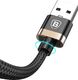Kabel USB Baseus Golden Belt wytrzymały pleciony kabel przewód USB Lightning 2A złoty uniwersalny 4