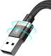 Kabel USB Baseus Golden Belt wytrzymały pleciony kabel przewód USB Lightning 2A złoty uniwersalny 6