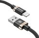 Kabel USB Baseus Golden Belt wytrzymały pleciony kabel przewód USB Lightning 2A złoty uniwersalny 7