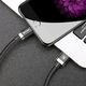 Kabel USB Baseus Golden Belt wytrzymały pleciony kabel przewód USB Lightning 2A złoty uniwersalny 8