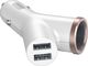 Ładowarka Baseus Baseus Y Type Car Charger ładowarka samochodowa 2x USB + gniazdo zapalniczki 3.4A biały (CCALL-YX02) uniwersalny 2