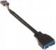 Akasa USB 19 pin - USB 9 pin, 0.1m, Czarny (AKCBUB1910BK) 1