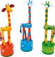 Figurka Small Foot Ruchoma zabawka dla dzieci Żyrafa Alfis, naciśnij i puść 1