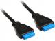 Streacom USB 19 pin - USB 19 pin, 0.4m, Czarny (STSC30) 1