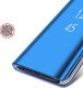 Hurtel Clear View Case futerał etui z klapką Samsung Galaxy A7 2018 A750 złoty uniwersalny 6
