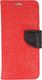 Etui portfel fancy SAMSUNG J3 2016 czerwono-czarny shine uniwersalny 6