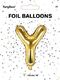 Party Deco Balon foliowy Litera "Y", 35cm, złoty uniwersalny 1