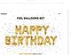 Party Deco Balon foliowy HAPPY BIRTHDAY, złoty, 340x35 cm uniwersalny 1