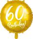 Party Deco Balon foliowy 60th Birthday, złoty, 45 cm uniwersalny 1
