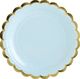 Party Deco talerzyki Yummy, jasny niebieski, 18cm, 6 sztuk uniwersalne (33389) 1
