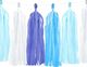 Party Deco Girlanda frędzle DIY, odcienie niebieskiego, 1,5 m. uniwersalny 1
