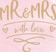Party Deco Serwetki papierowe Mr & Mrs, 33x33cm uniwersalny 1