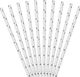 Party Deco Słomki papierowe do picia w gwiazdki, srebrne, 19,5 cm, 10 szt. uniwersalny 1