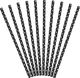Party Deco Słomki papierowe do picia w kropki, czarne, 19,5cm, 10 szt. uniwersalny 1