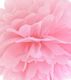 Party Deco Pompon bibułowy, jasnoróżowy, 35 cm uniwersalny 1