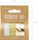 Party Deco Taśma dekoracyjna, złota i srebrna, mix , 1x1,5 cm. uniwersalny 2