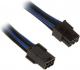 BitFenix PCIe 6-pin - PCIe 6-pin, 0.45m, Czarno-niebieski (BFAMSC6PEG45BKKRP) 1