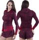 Adidas Bluza damska Stella McCartney Hood Print bordowa r. XS (M61601) 4
