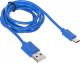 Kabel USB iBOX USB-A - USB-C 1 m Niebieski (IKUMTCB) 2