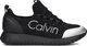 Calvin Klein Calvin Klein Jeans Reika - Sneakersy Damskie - R0666 BLACK/SILVER 38 5