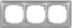 Karlik Ramka Deco Soft uniwersalna potrójna z tworzywa srebrny metalik (7DRSO-3) 1