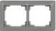 Karlik Ramka uniwersalna podwójna z tworzywa Deco Soft szary mat (27DRSO-2) 1