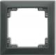 Karlik Ramka Deco Soft uniwersalna pojedyncza z tworzywa grafitowy mat (28DRSO-1) 1