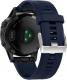 Alogy Gumowy pasek sportowy do Garmin Fenix 5/ 5 Plus granatowy uniwersalny 3