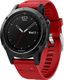 Alogy Gumowy pasek sportowy Alogy do Garmin Fenix 5/ 5 Plus czerwony uniwersalny 1