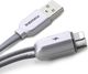 Kabel USB Remax USB-A - microUSB + Lightning 1 m Srebrny (1573-74475_20190322105539) 3