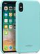 moVear Etui silikon iPhone X moVear silkyCase Miętowy Seledynowy Standard 1
