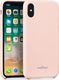 moVear Etui silikon iPhone X moVear silkyCase Pudrowy Różowy Standard 1