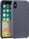 moVear Etui silikon iPhone X moVear silkyCase Grafitowy Niebieski Standard 1