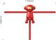 Baseus Baseus Car Mount Holder Monkey Shaped red uniwersalny 12