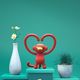 Baseus Baseus Car Mount Holder Monkey Shaped red uniwersalny 8