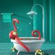 Baseus Baseus Car Mount Holder Monkey Shaped red uniwersalny 9