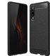 Hurtel Carbon Case elastyczne etui pokrowiec Huawei P30 czarny uniwersalny 1