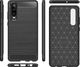 Hurtel Carbon Case elastyczne etui pokrowiec Huawei P30 czarny uniwersalny 3
